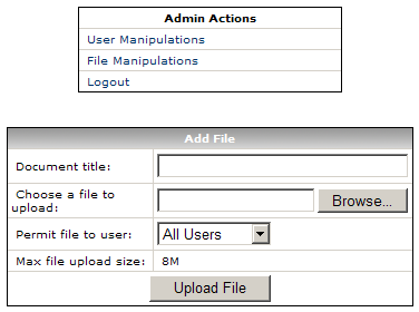 Administration Add files